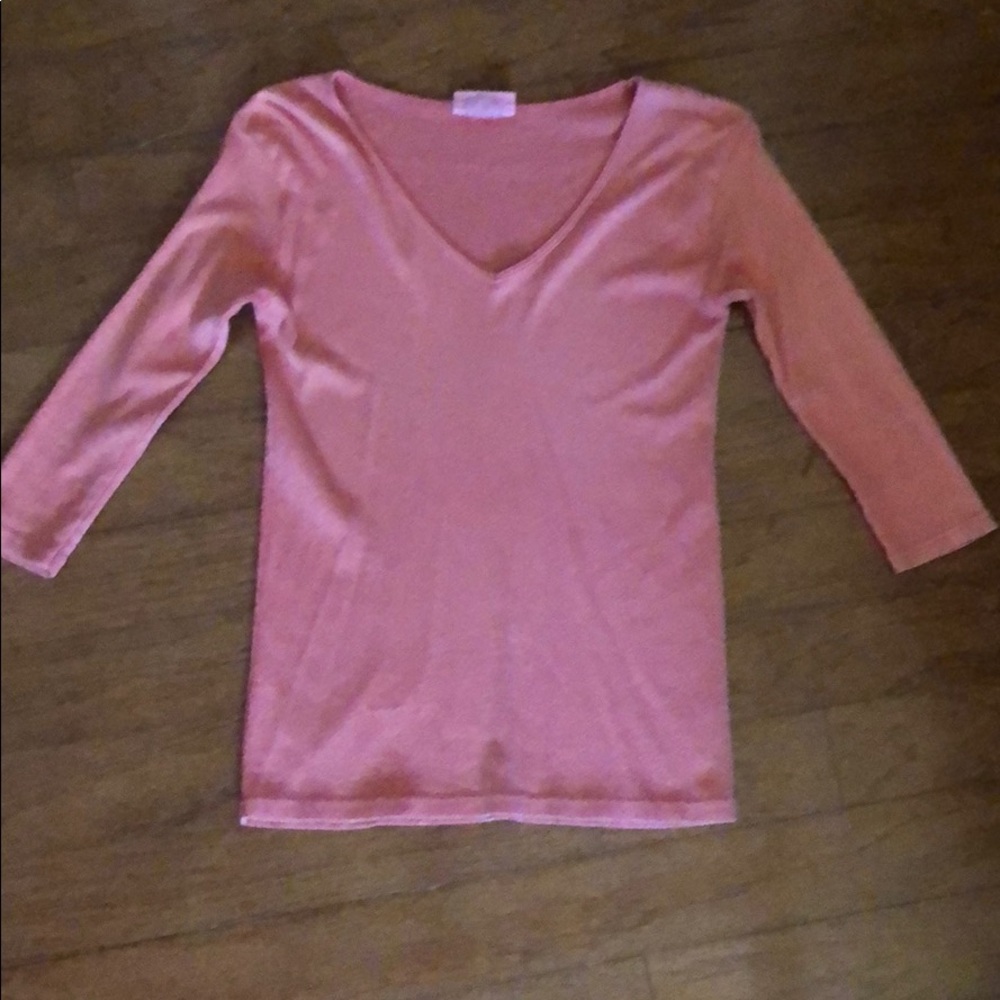 Micheal Stars red shimmer top